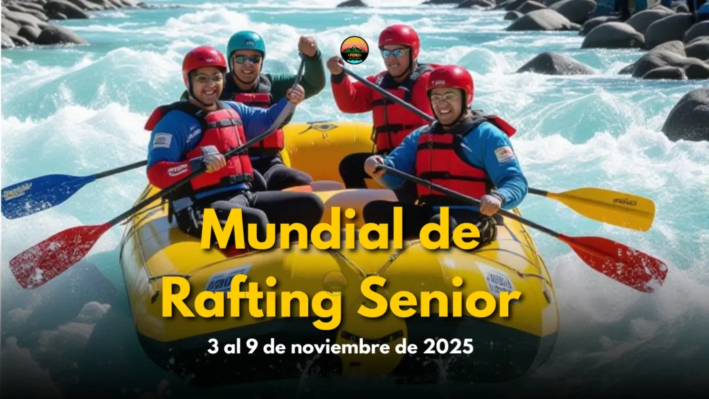 Titulo Mundial de rafting senior y de fondo el rio Alumine